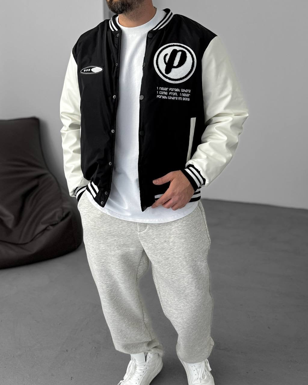 Men's Oversized Buttoned Pocket Sweatshirt Withinblack