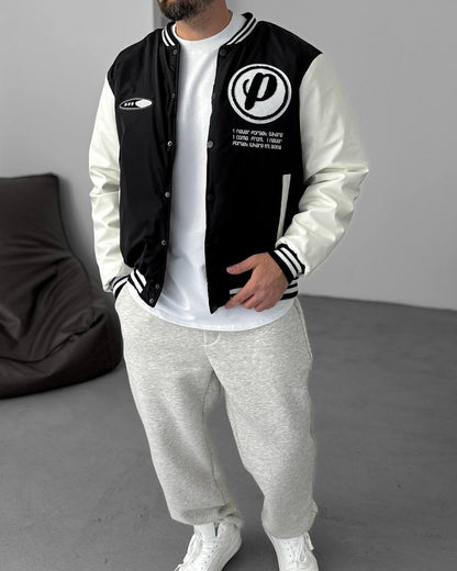 Men's Oversized Buttoned Pocket Sweatshirt Withinblack