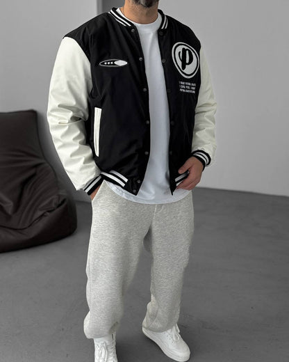 Men's Oversized Buttoned Pocket Sweatshirt Withinblack