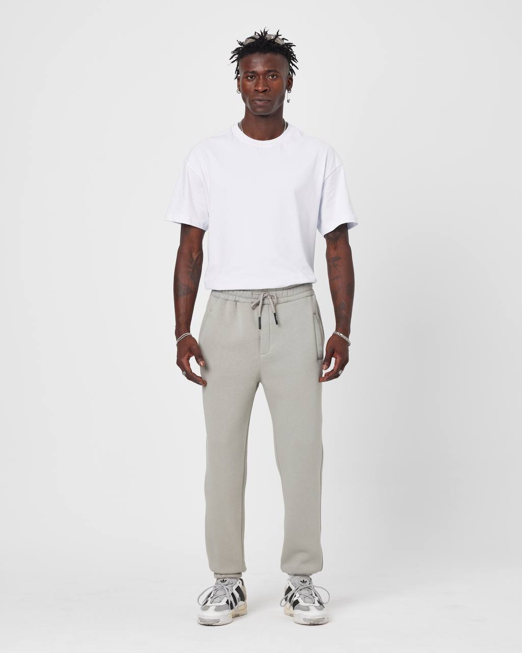 Men's Oversized Fleece-Lined Jogger Sweatpants Withinblack