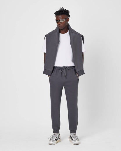 Men's Oversized Fleece-Lined Jogger Sweatpants Withinblack