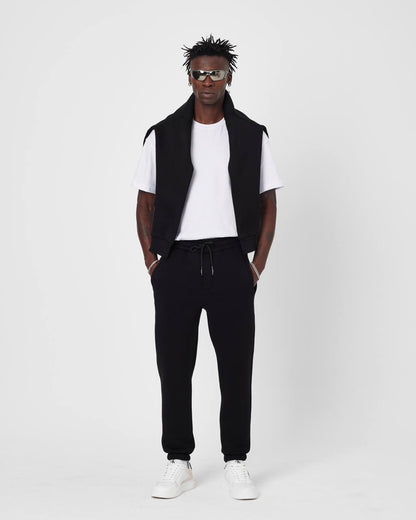 Men's Oversized Fleece-Lined Jogger Sweatpants Withinblack