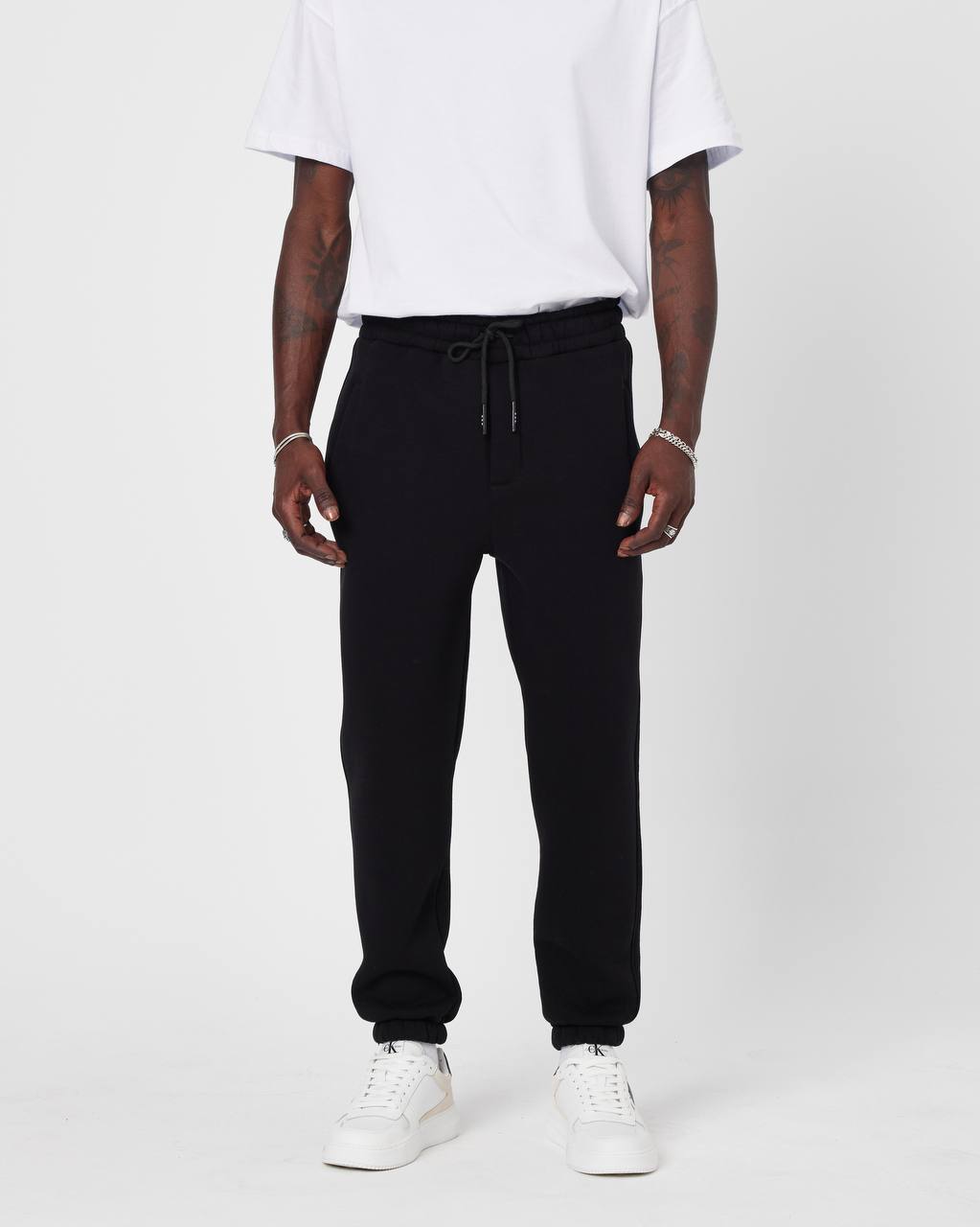 Men's Oversized Fleece-Lined Jogger Sweatpants Withinblack