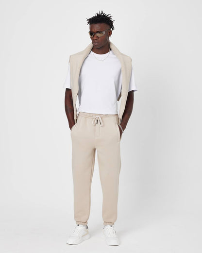 Men's Oversized Fleece-Lined Jogger Sweatpants Withinblack