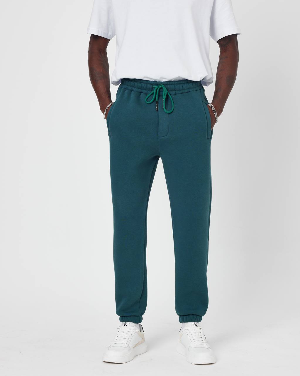 Men's Oversized Fleece-Lined Jogger Sweatpants Withinblack