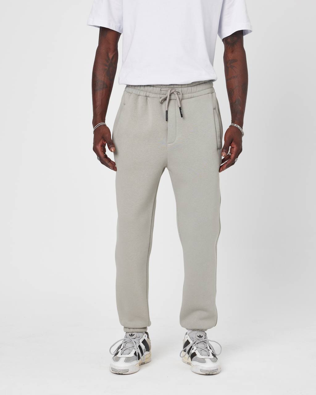 Men's Oversized Fleece-Lined Jogger Sweatpants Withinblack