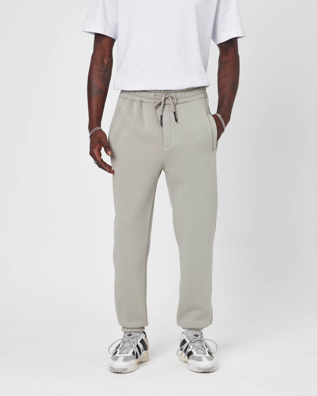 Men's Oversized Fleece-Lined Jogger Sweatpants Withinblack