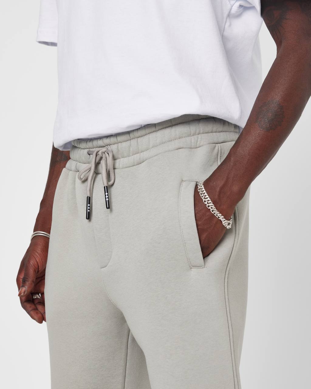 Men's Oversized Fleece-Lined Jogger Sweatpants Withinblack
