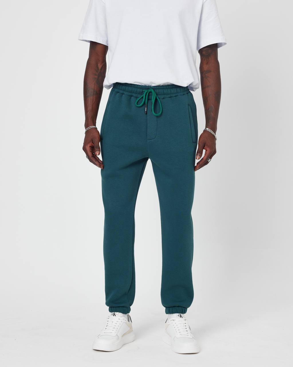 Men's Oversized Fleece-Lined Jogger Sweatpants Withinblack