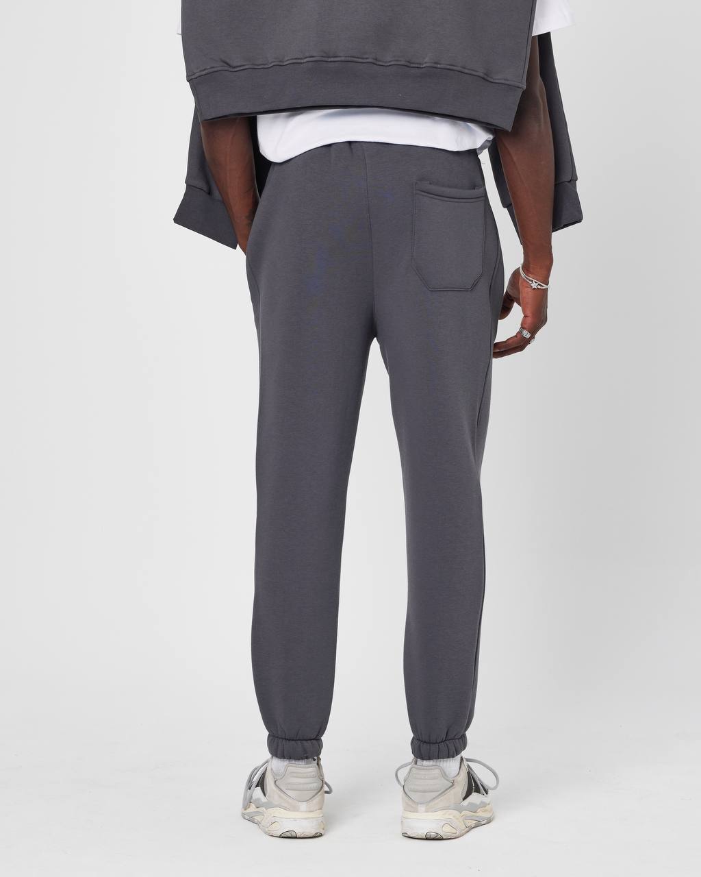 Men's Oversized Fleece-Lined Jogger Sweatpants Withinblack