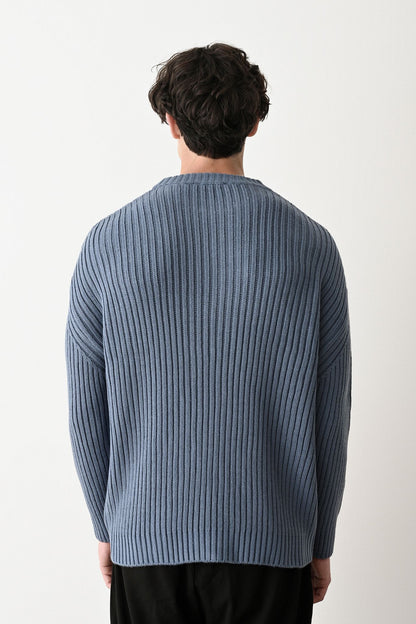 Modern Oversized Knit Sweater Withinblack