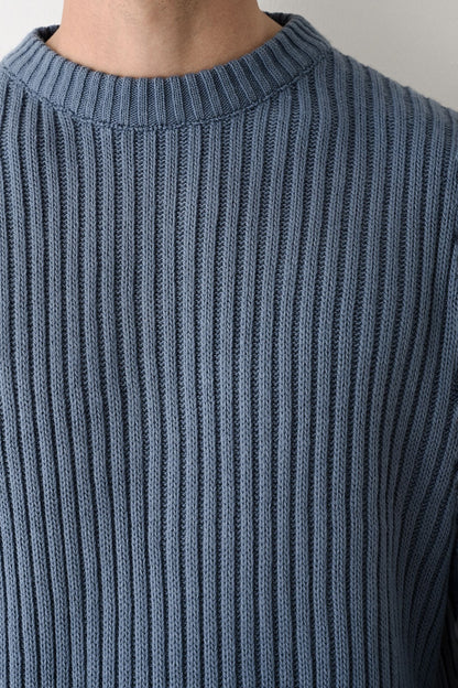 Modern Oversized Knit Sweater Withinblack