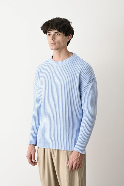 Modern Oversized Knit Sweater Withinblack