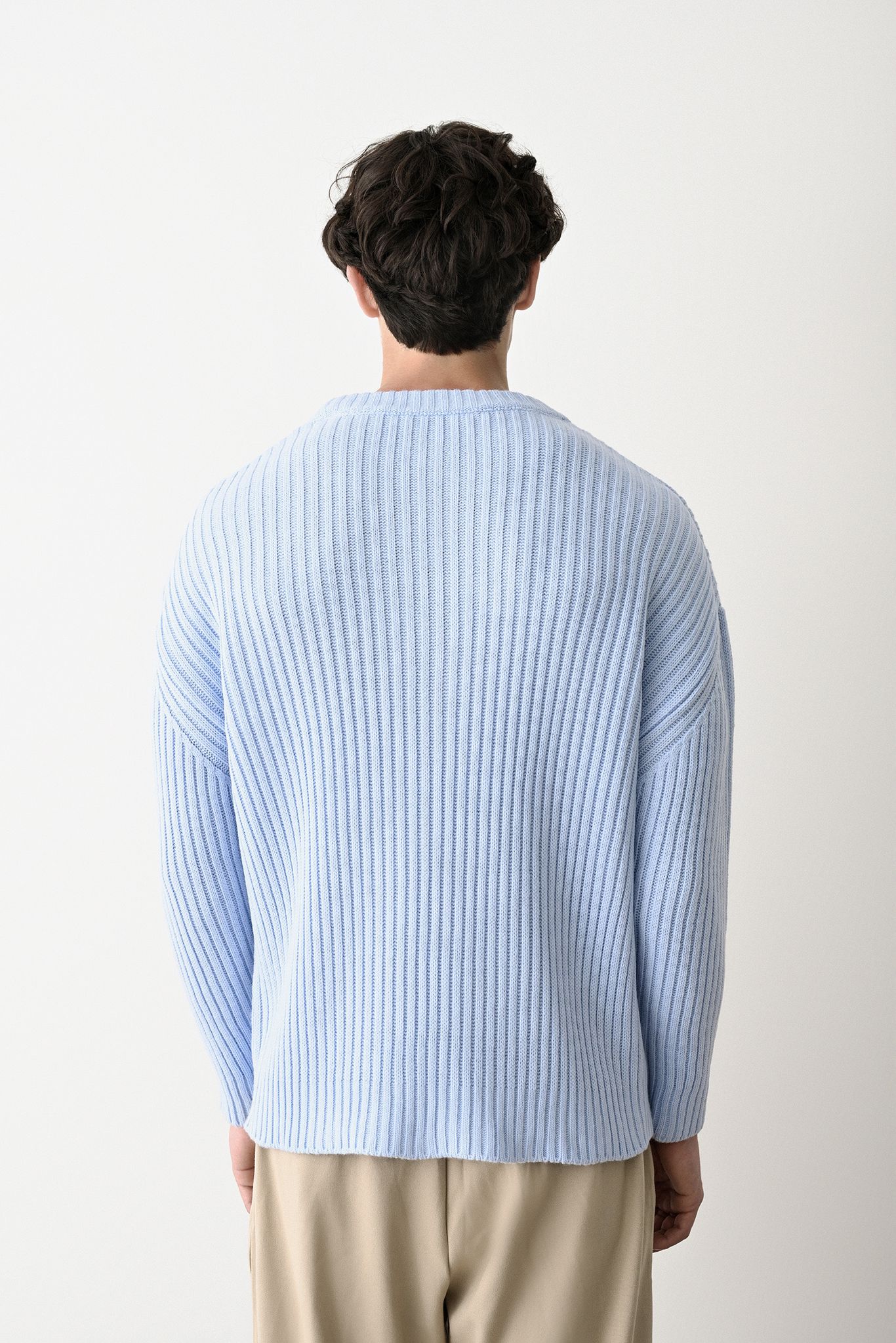Modern Oversized Knit Sweater Withinblack
