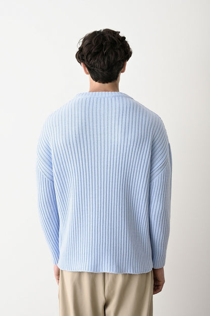 Modern Oversized Knit Sweater Withinblack