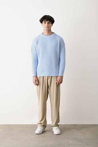 Modern Oversized Knit Sweater Withinblack