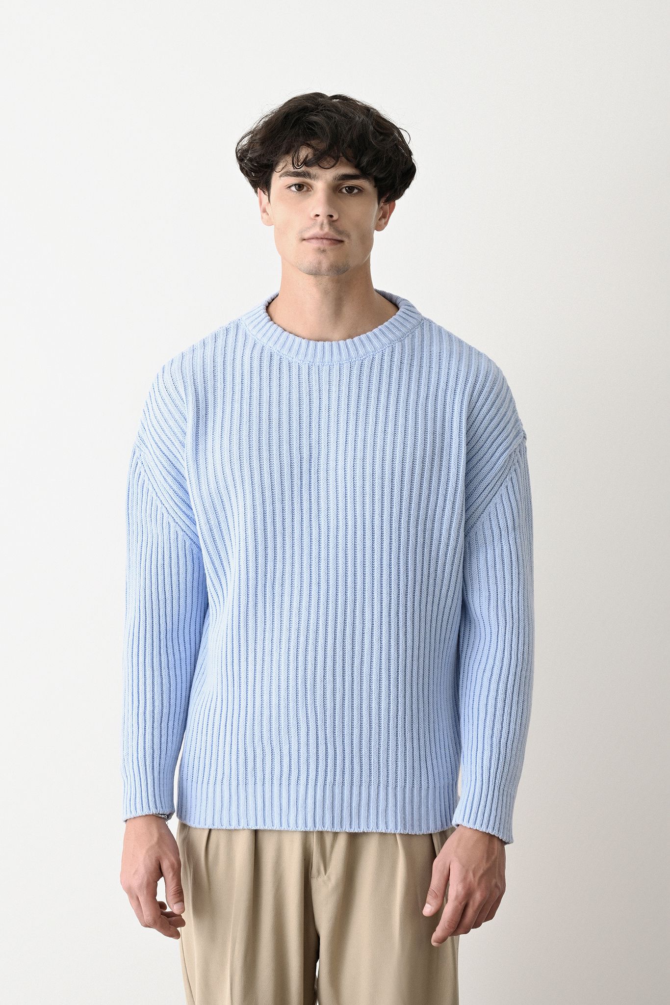 Modern Oversized Knit Sweater Withinblack