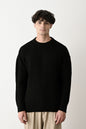 Modern Oversized Knit Sweater Withinblack