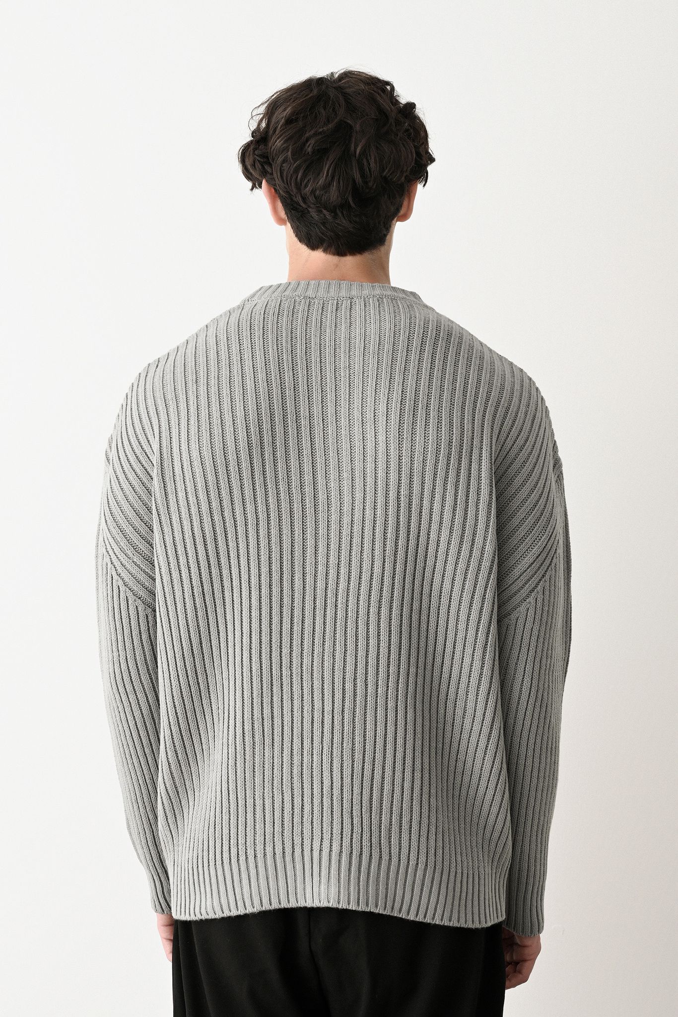 Modern Oversized Knit Sweater Withinblack