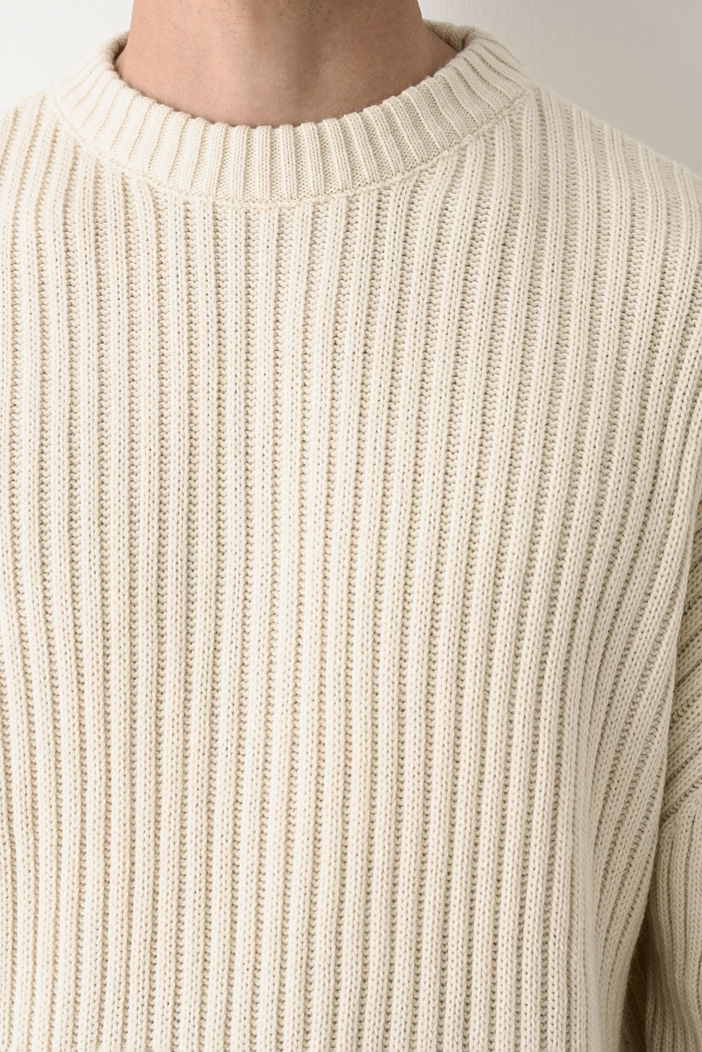 Modern Oversized Knit Sweater Withinblack