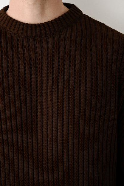 Modern Oversized Knit Sweater Withinblack