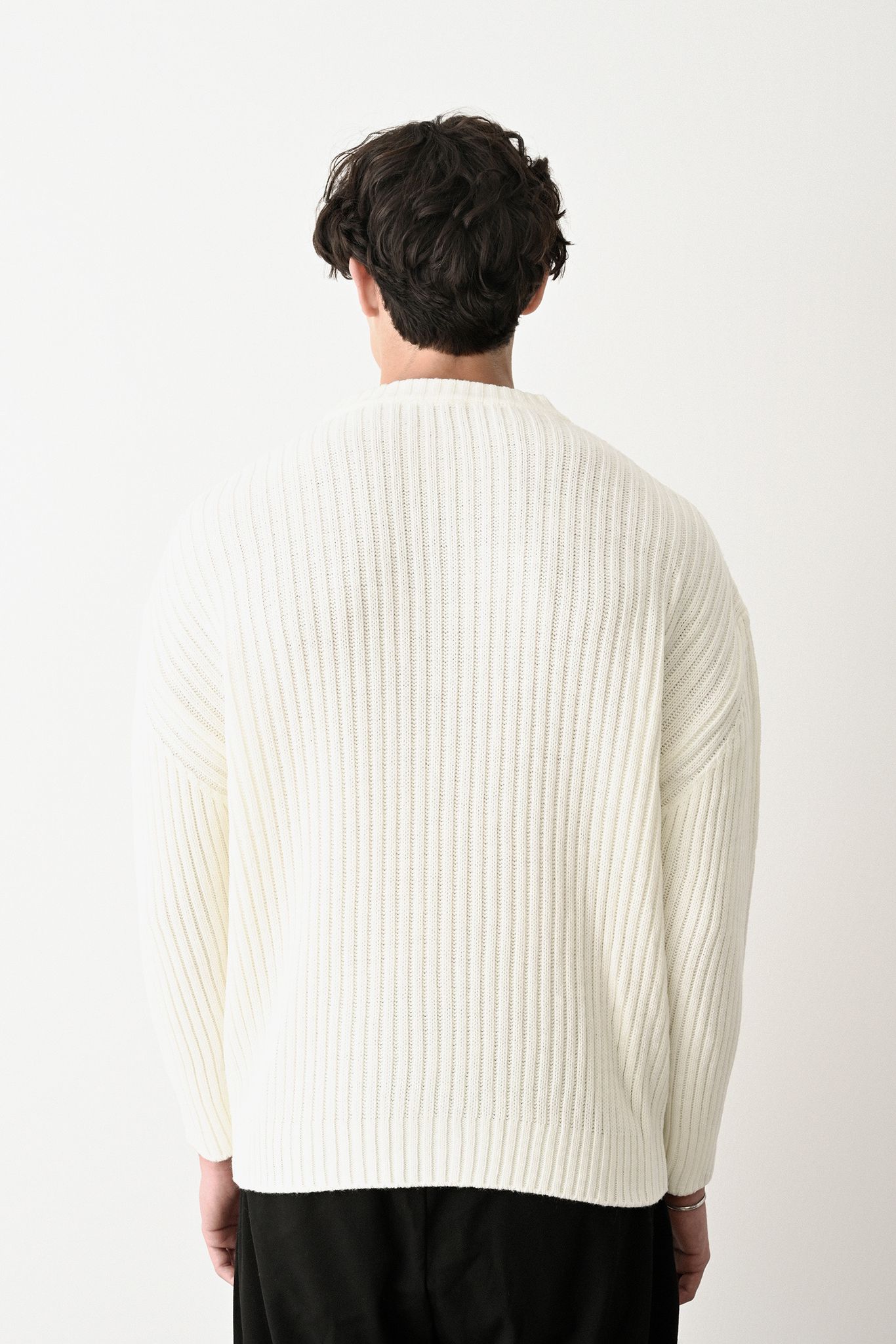 Modern Oversized Knit Sweater Withinblack