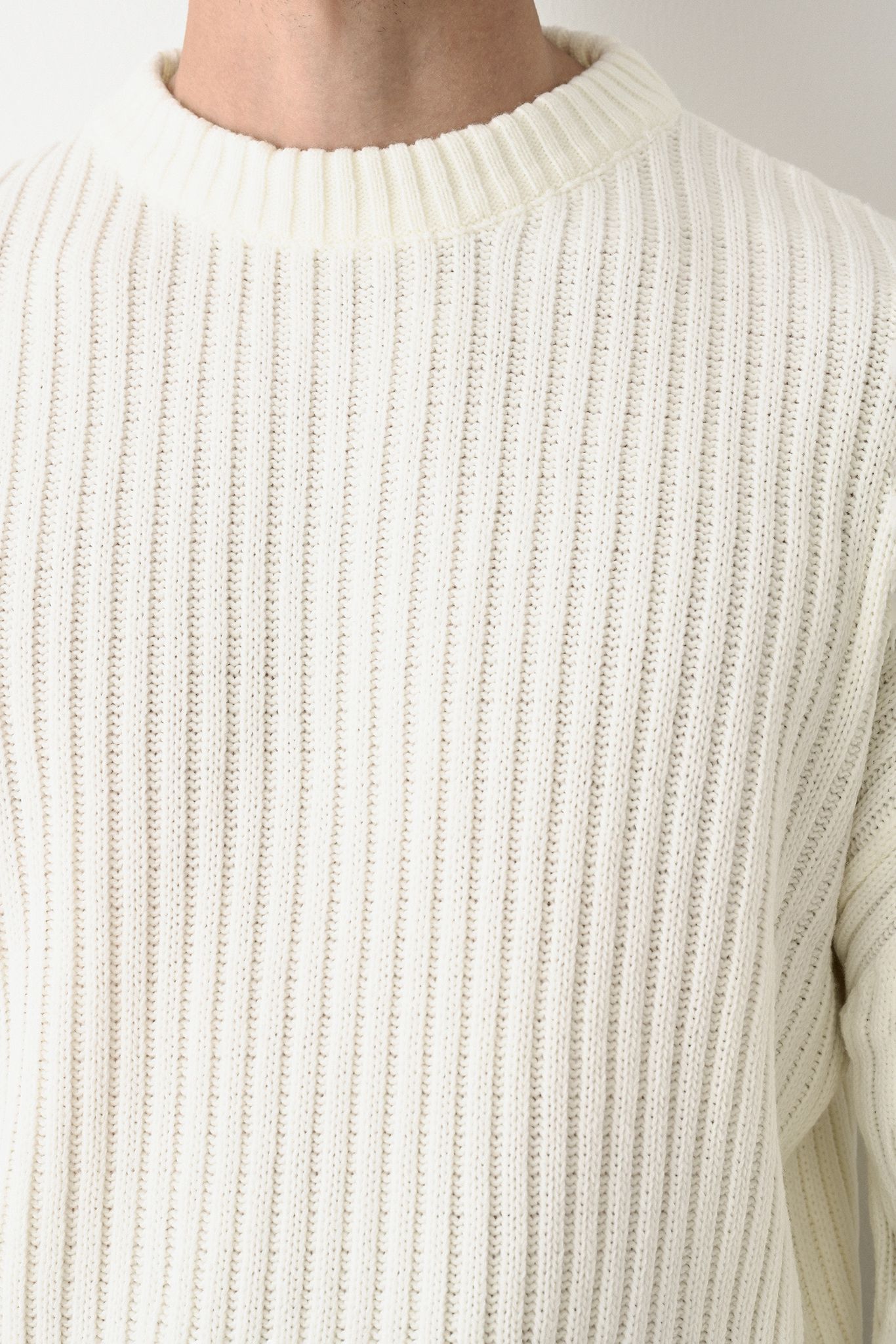 Modern Oversized Knit Sweater Withinblack