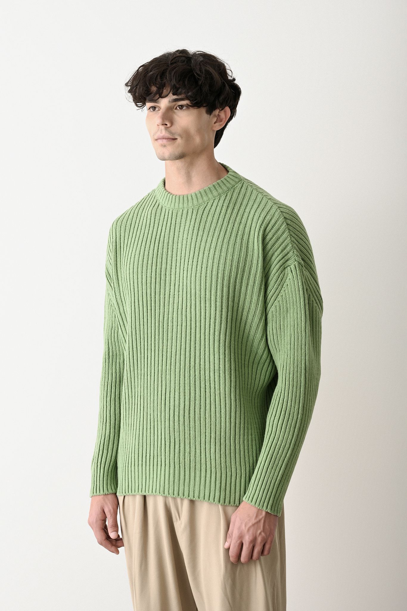 Modern Oversized Knit Sweater Withinblack