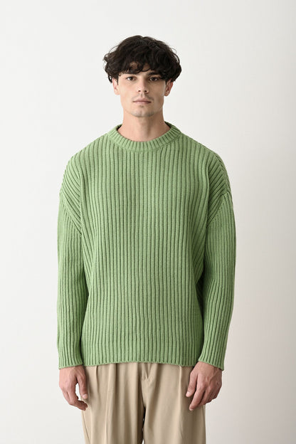 Modern Oversized Knit Sweater Withinblack