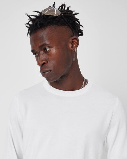 Men's Oversized Plain Knit Crew Neck Sweater - Casual Comfort Withinblack