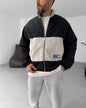 Men's Oversized Zip-Up Sweatshirt Two-Tone Withinblack