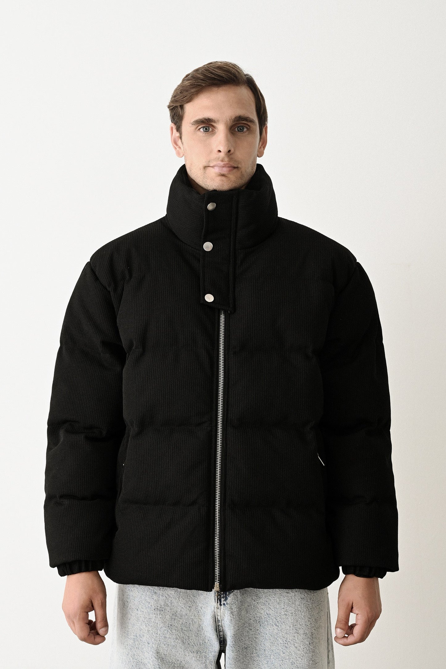 Black Quilted Winter Coat Withinblack