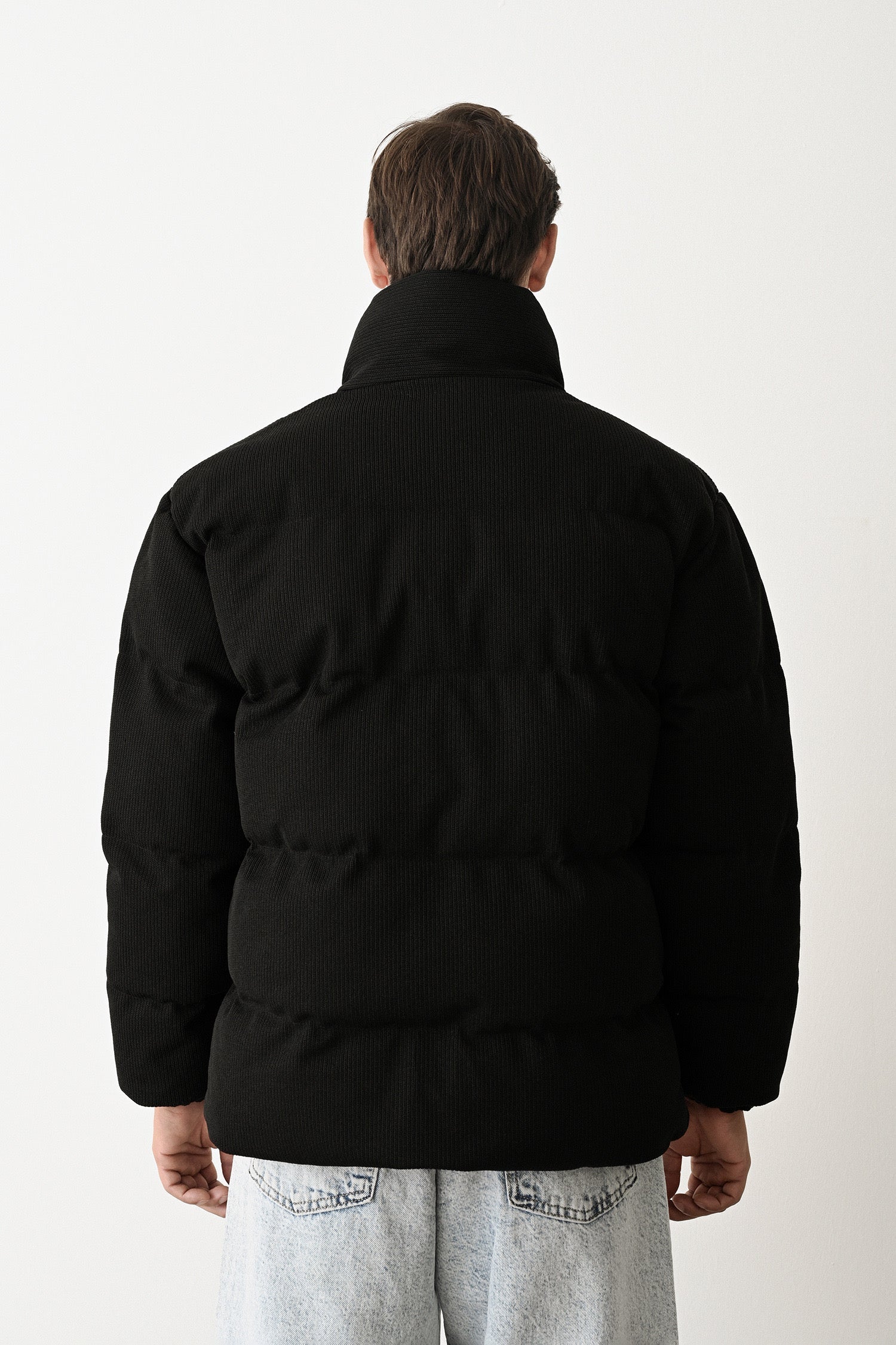 Black Quilted Winter Coat Withinblack
