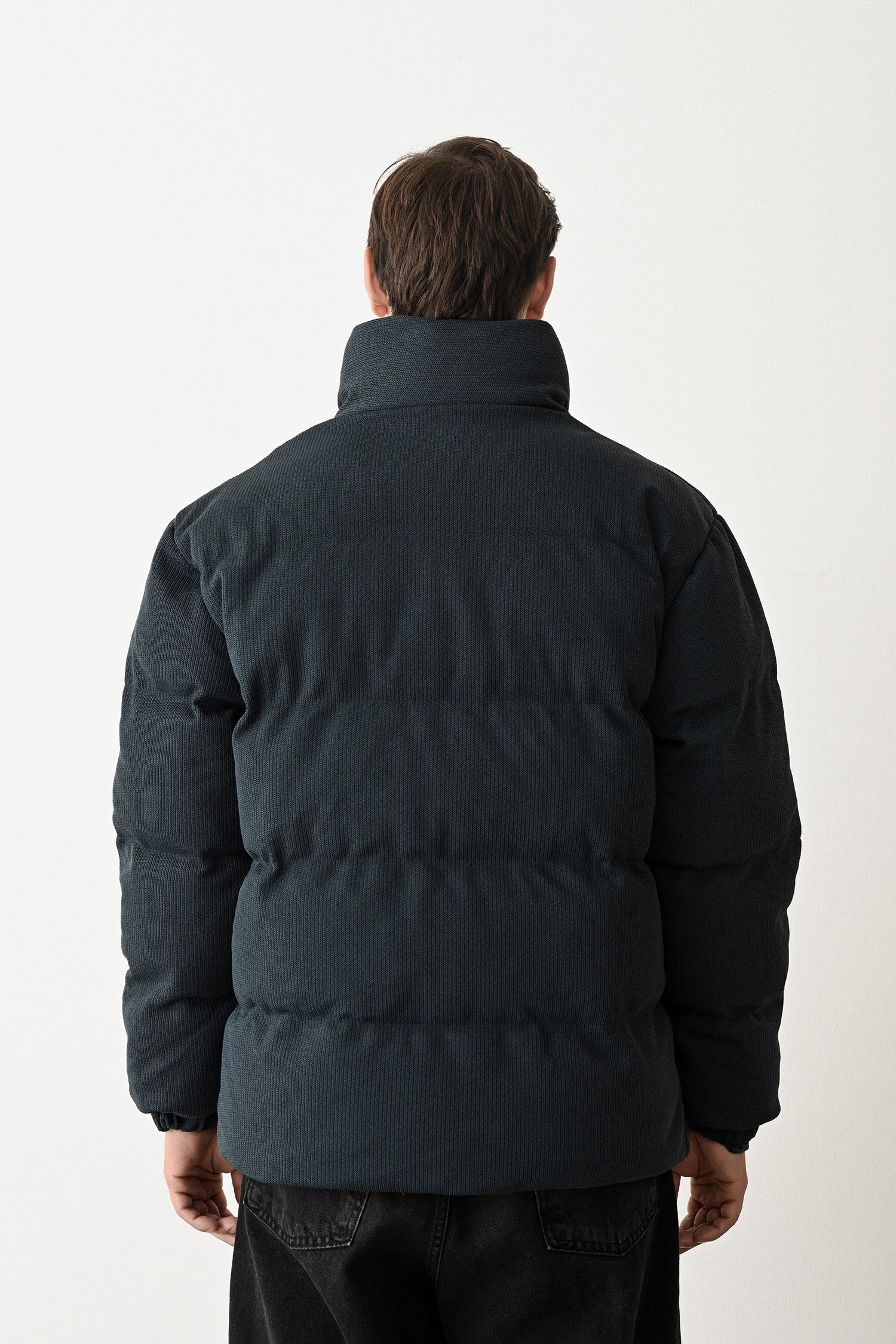 Black Quilted Winter Coat Withinblack