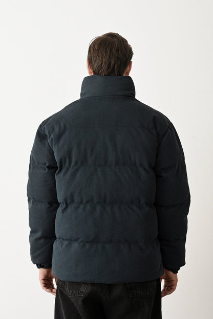 Black Quilted Winter Coat Withinblack