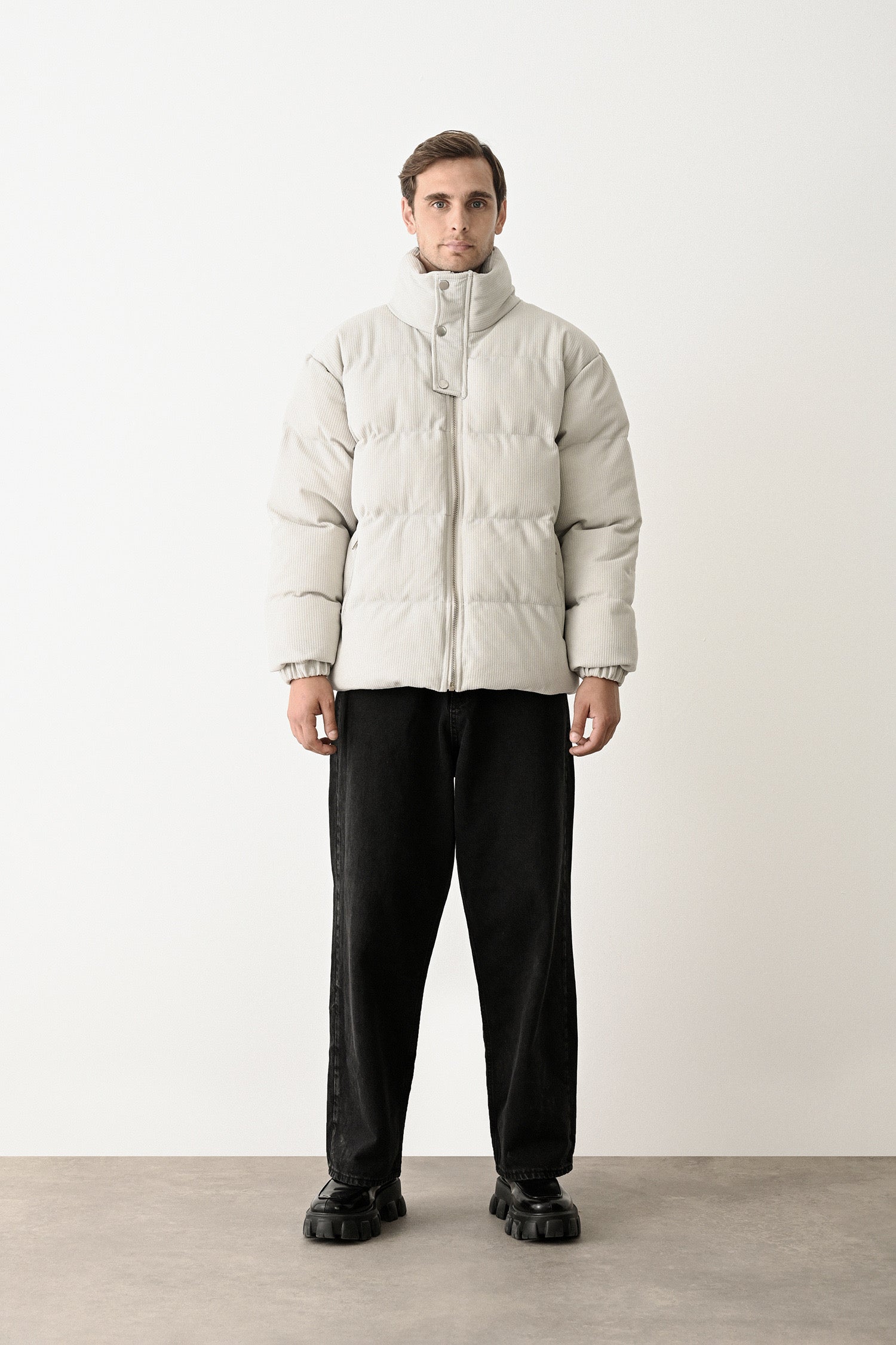 Black Quilted Winter Coat Withinblack
