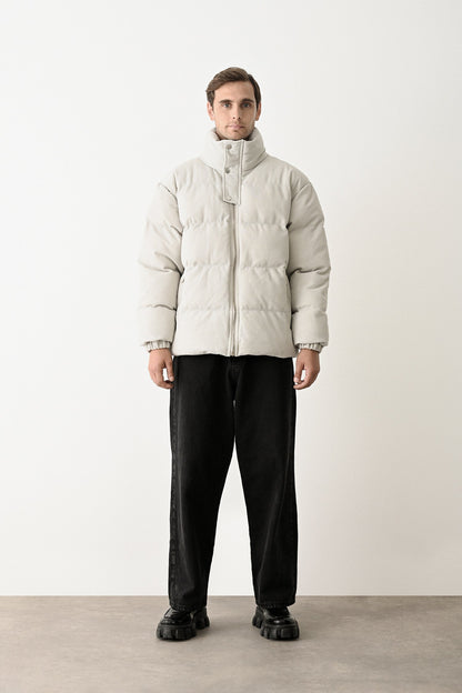 Black Quilted Winter Coat Withinblack