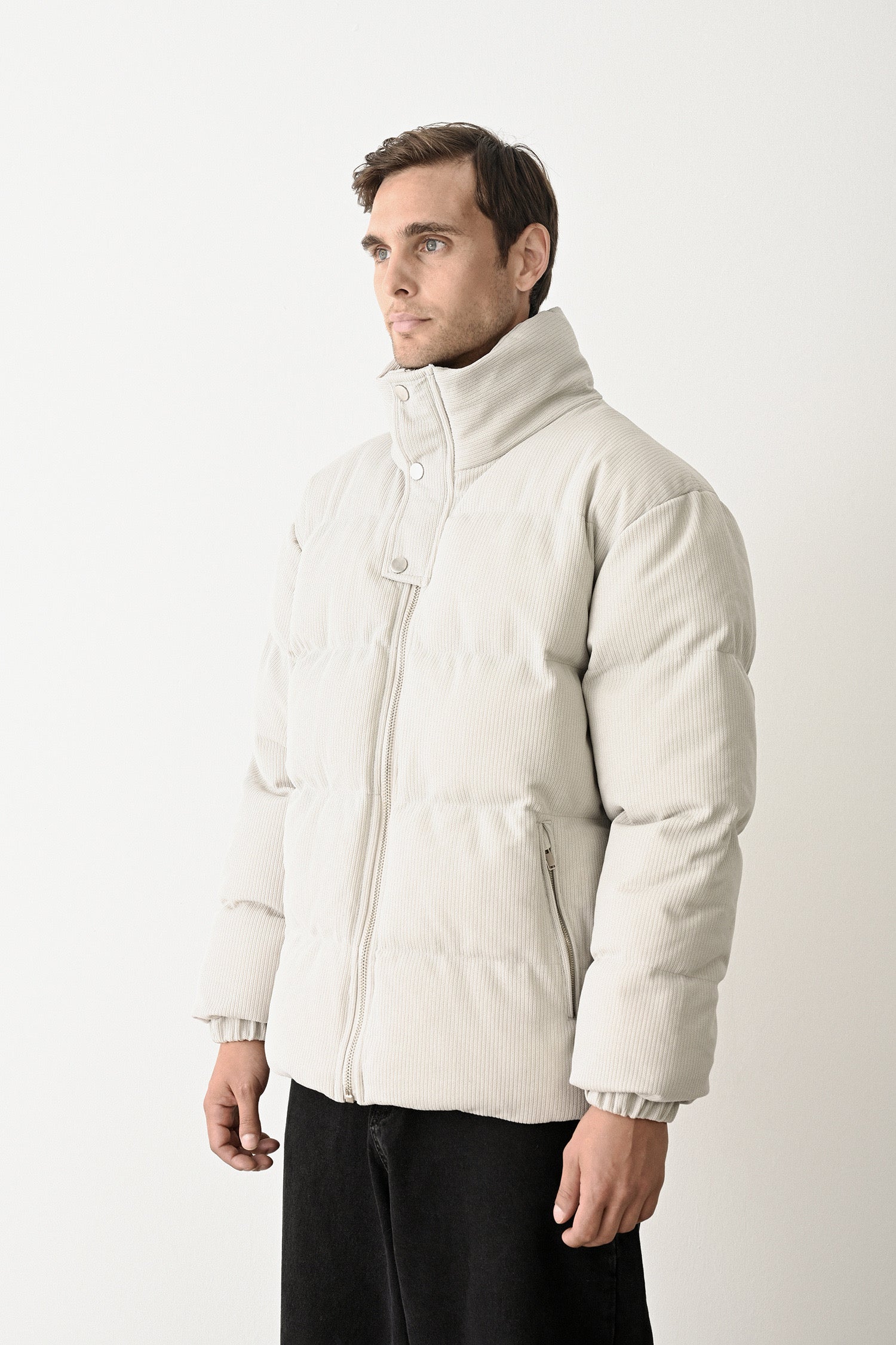 Black Quilted Winter Coat Withinblack