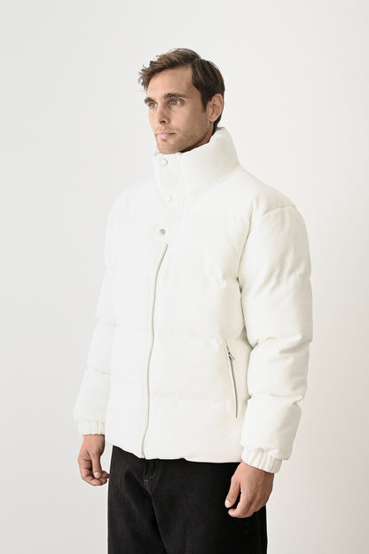 Black Quilted Winter Coat Withinblack