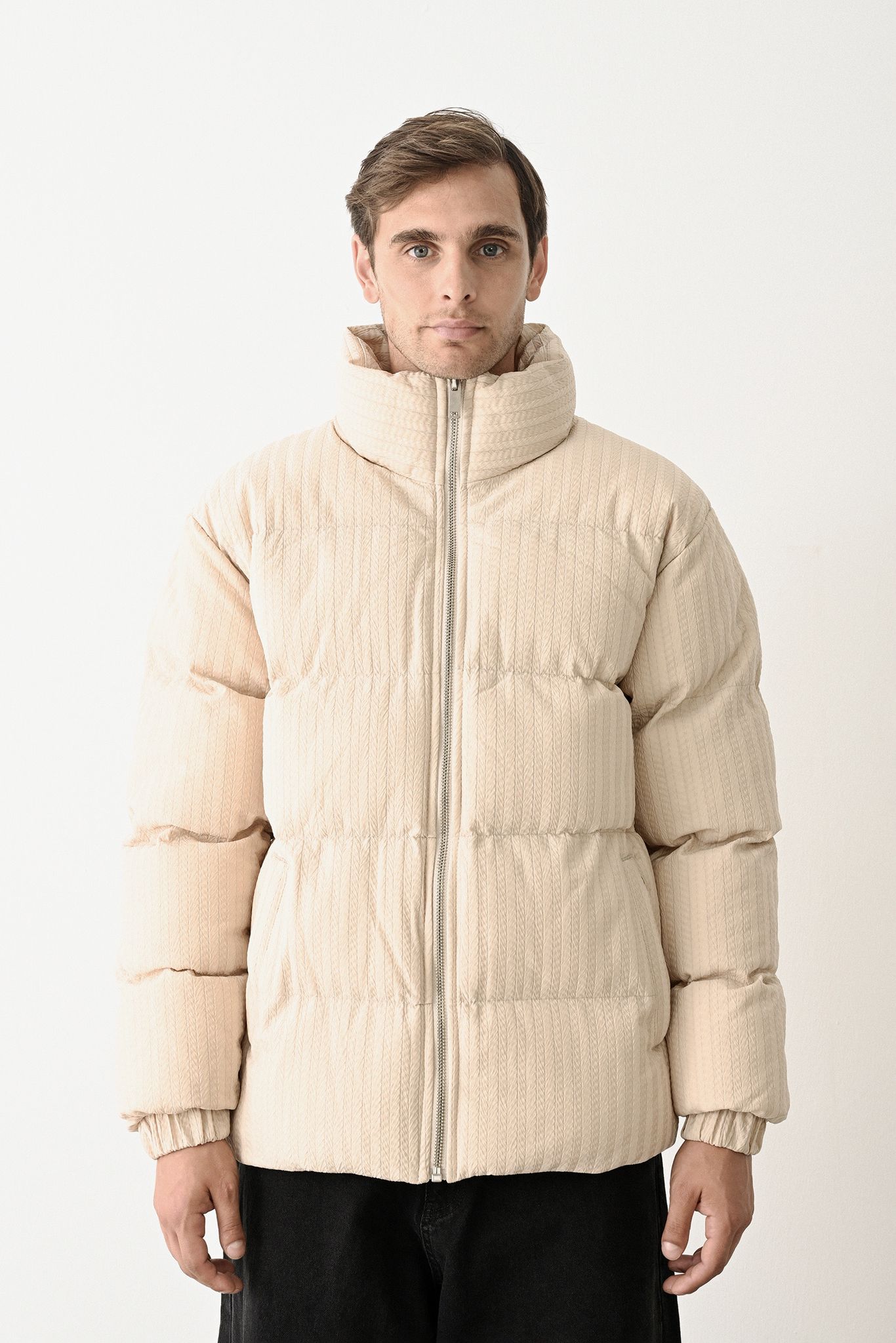 Men’s Quilted Puffer Jacket Withinblack