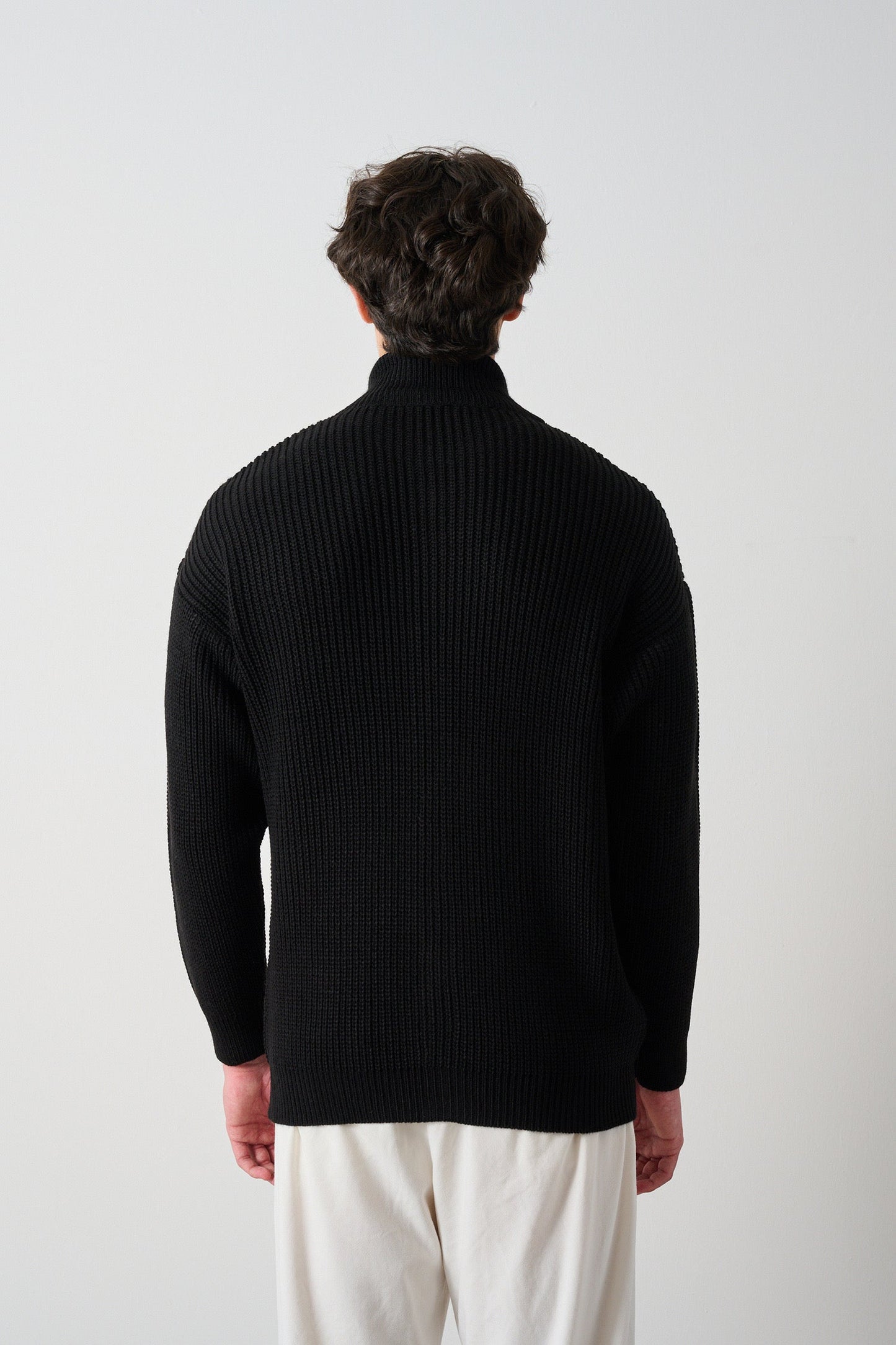 Men's Zippered Thessaloniki Knit Cardigan Withinblack