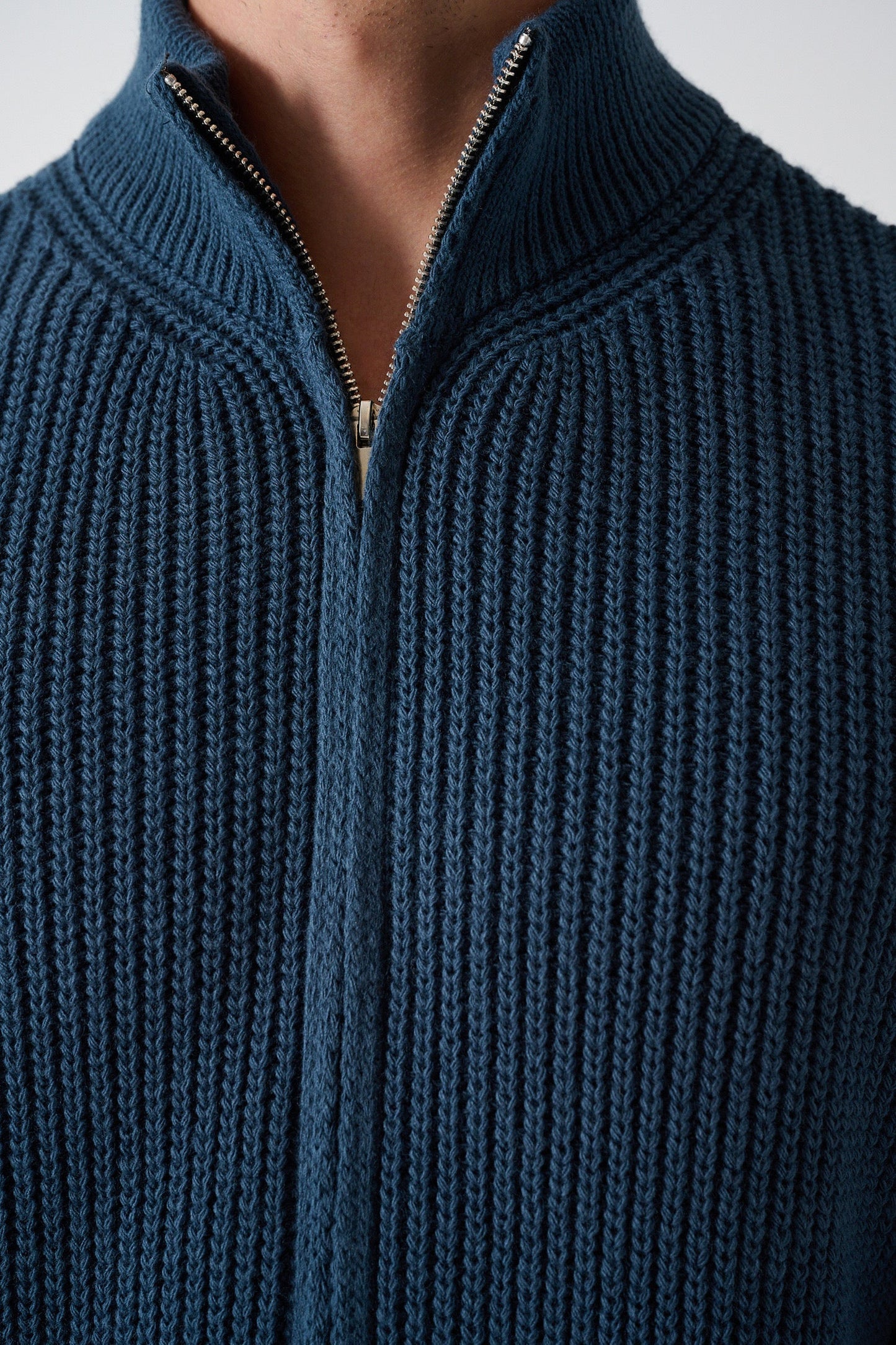 Men's Zippered Thessaloniki Knit Cardigan Withinblack