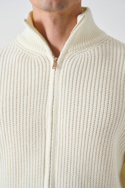 Men's Zippered Thessaloniki Knit Cardigan Withinblack
