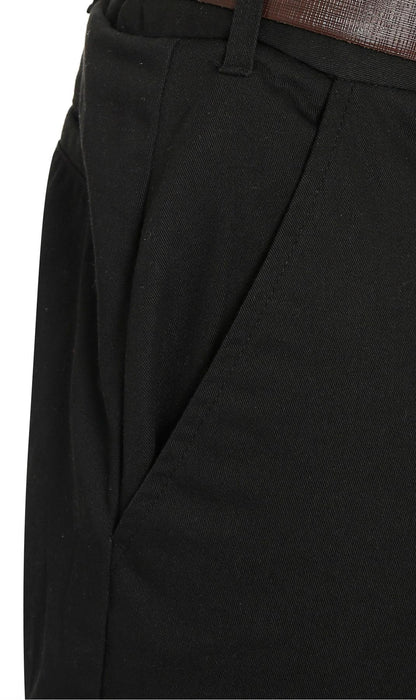 Men's Stretch Waist Chinos with a Hidden Elastic Waist and Flat Front TURTLE BAY APPAREL
