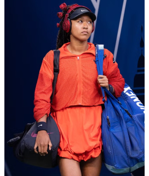 Naomi Osaka 2025 US Open Orange Jacket WorthVee