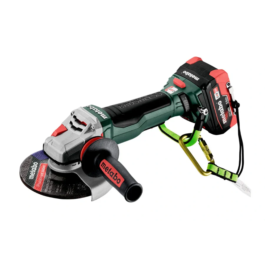 Metabo 601733520 Metabo WPB 18 LTX BL 15-150 Quick DS 18V 6" 1500W Brushless Angle Grinder 5.5Ah + Quick Charger Kit VM Hardware