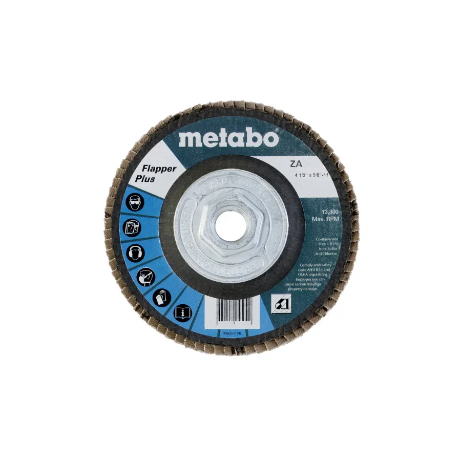 Metabo 629410000 4 1/2" FLAPPER PLUS 60 5/8-11 T29 FIBERGLASS VM Hardware
