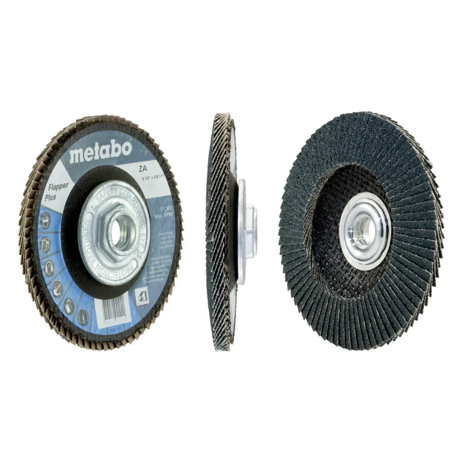 Metabo 629411000 4 1/2" FLAPPER PLUS 80 5/8-11 T29 FIBERGLASS VM Hardware