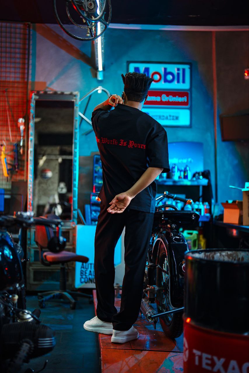 Micibill T-Shirt - "The World Is Yours" Graphic Tee Withinblack