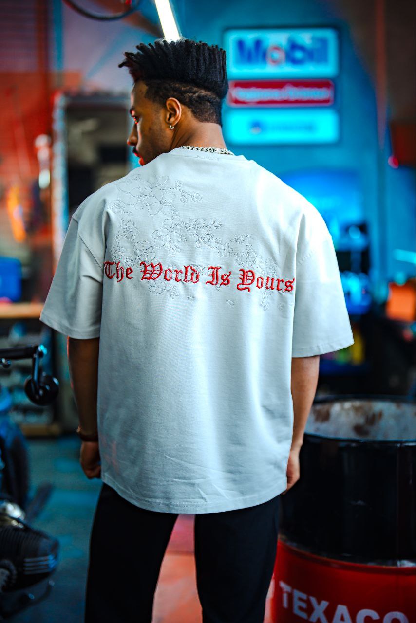 Micibill T-Shirt - "The World Is Yours" Graphic Tee Withinblack